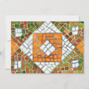 AUTUMN MOSAIC 5x7 Tarjeta plana / Horizontal