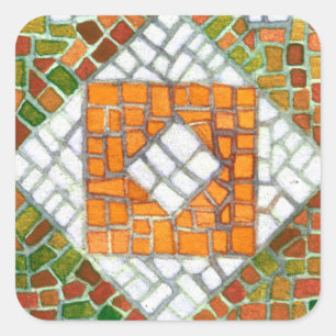 AUTUMN MOSAIC Grandes Pegatinas Cuadrados