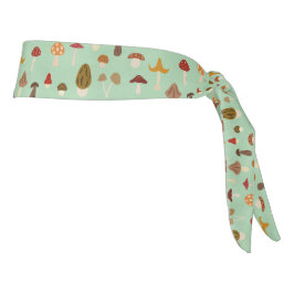 Autumn Mushrooms Tie Headband