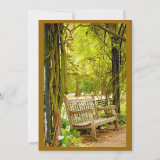 Autumn Park Bench