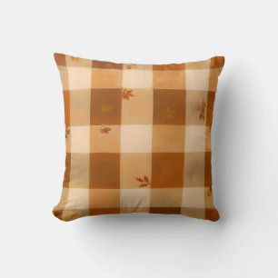 Autumn Plaid Cosy   Cojín decorativo de otoño clás