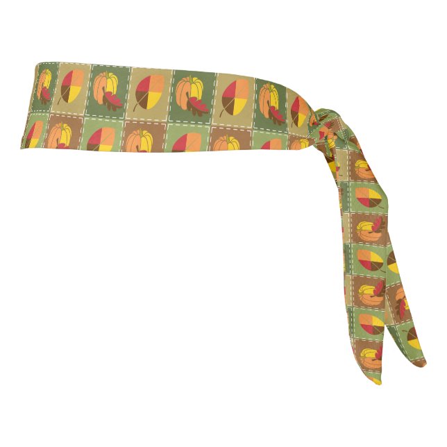 Autumn Quilt Athletic Headband (Girar 90)
