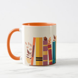 Autumn season cozy book stack  Taza