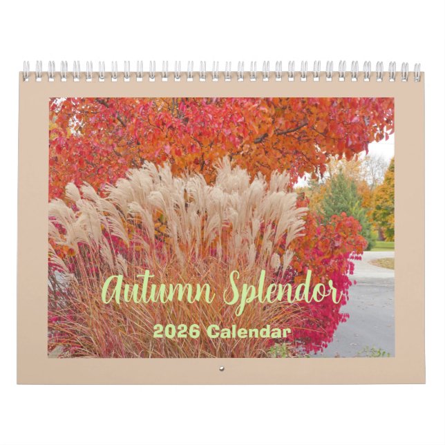 "AUTUMN SPLENDOR" 12 MES CALENDARIO 2026 (Tapa)