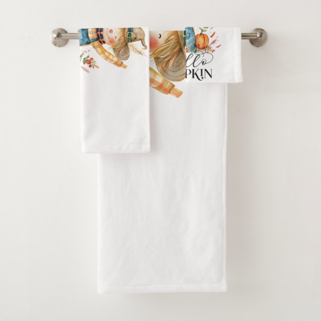 Autumn Vibes Bathroom Towel Set (In situ)