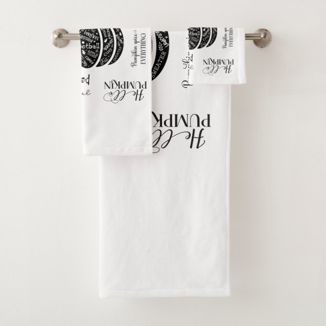 Autumn Vibes Bathroom Towel Set (In situ)