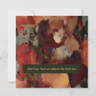 Autumn Watercolor Abstract Note card