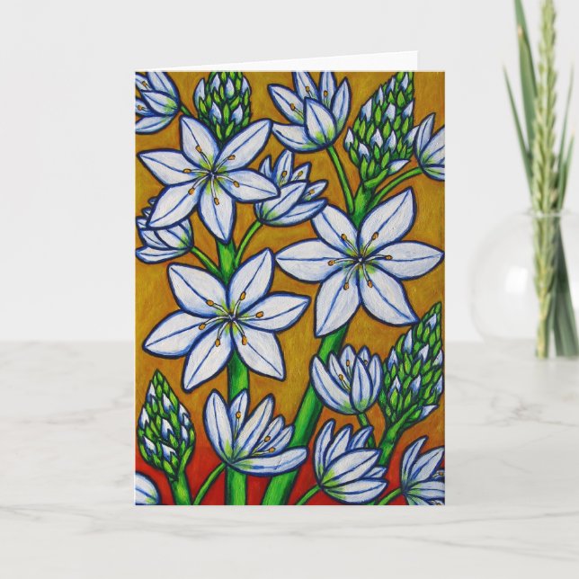 Autumom Bloom Tarjeta de Saludo Amarilla (Anverso)