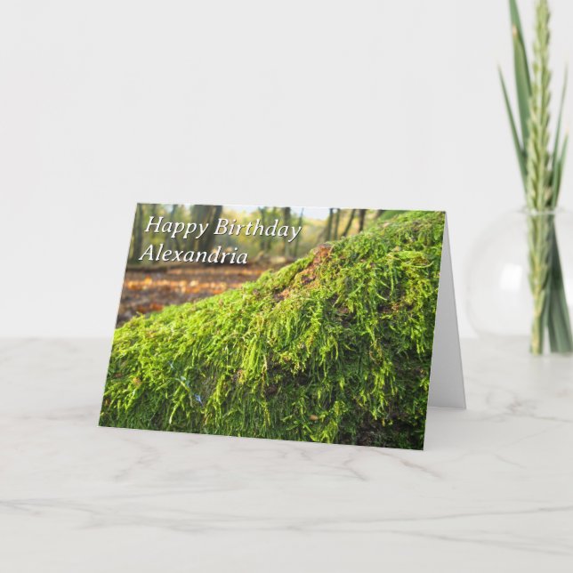 Autums Moss in Sunshine - Tarjeta de cumpleaños Pe (Anverso)