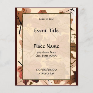 Autumt Maple deja volante de eventos pequeños en e