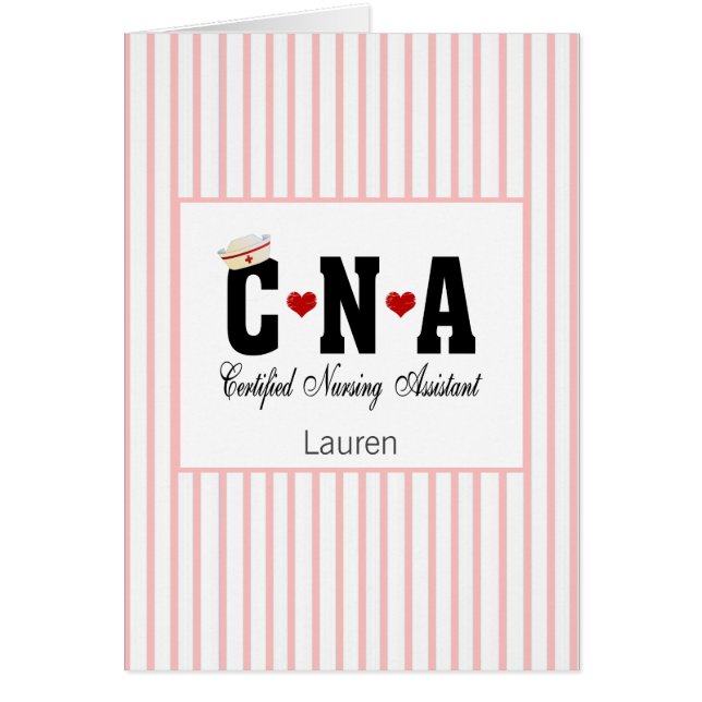 Auxiliar de Enfermería certificado de la CNA (Frente)