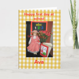 Ava empieza la tarjeta escolar