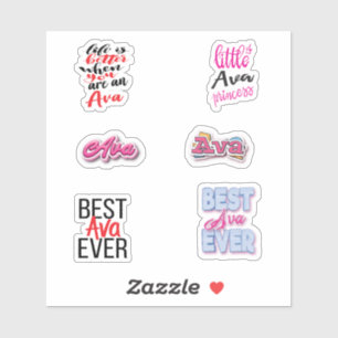 Ava Pegatina Pack