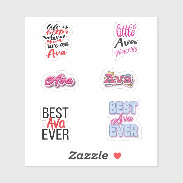 Ava Pegatina Pack (Hoja)