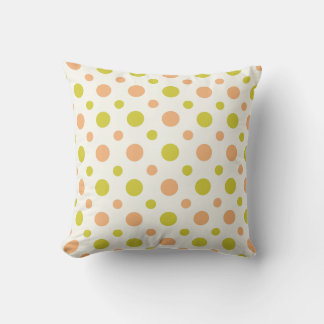 Avacado y almohada de diseño retro de punto de pol