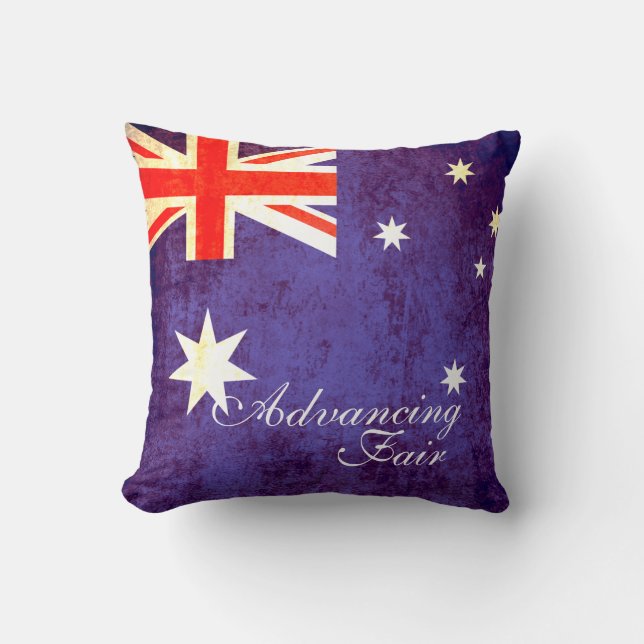 Avance almohada de bandera australiana justa (Anverso)