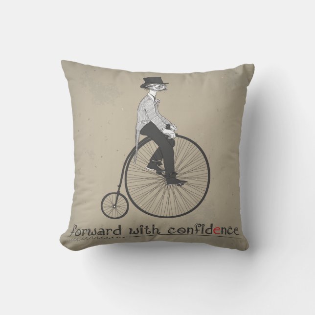 Avanzar con almohada de bicicleta de cosecha de co (Anverso)
