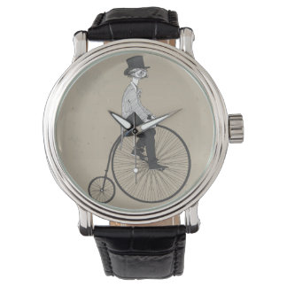 Avanzar con reloj de bicicleta de cosecha de vinta