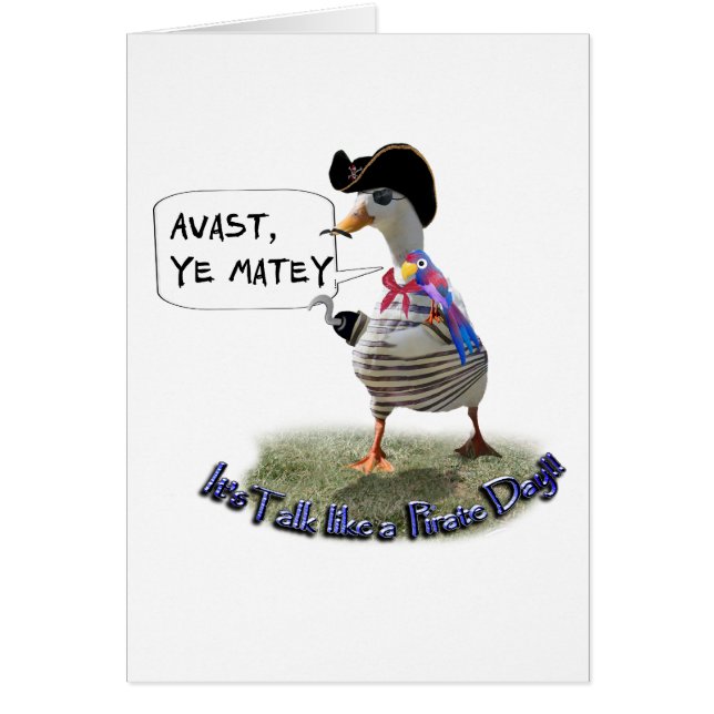 ¡AVAST, MATEY! Es el día de hablar pirata (Frente)