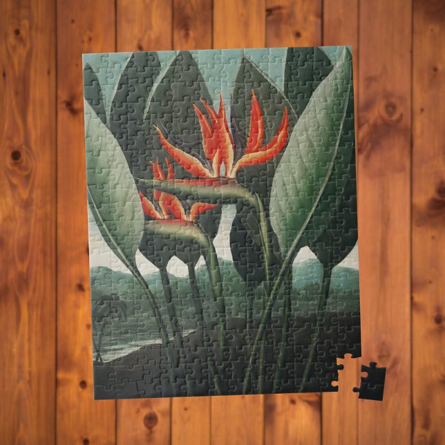 Ave botánica de época del rompecabezas del paraíso (Embrace Nature's Beauty: Vintage Bird of Paradise Puzzle. Gift for Gardeners & Relaxation!)