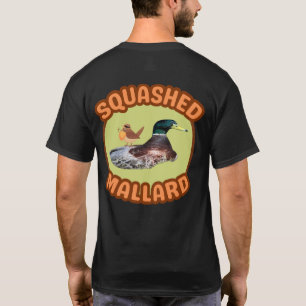 Ave con barba camiseta mallard aplastada