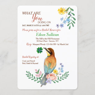 Ave Con Invitación De Shamrock