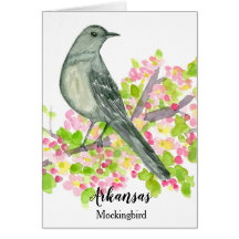 Ave de Arkansas Mockingbird Blank