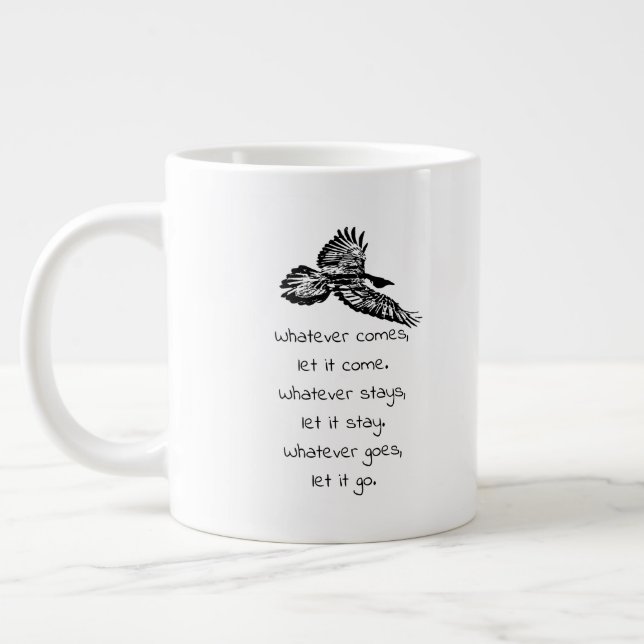 Ave de Black Raven se eleva la taza Inspiradora de (Izquierda)