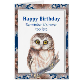 Ave de Búho de Búho de Años Curiosos