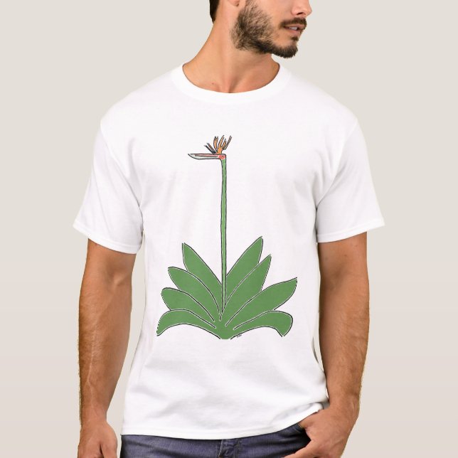 Ave De La Camiseta Paraíso De La Planta Y Flor Per (Anverso)