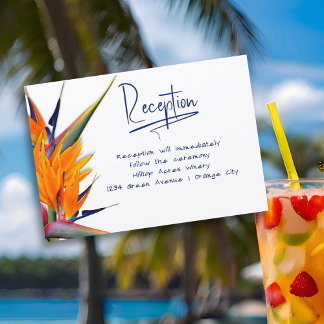 Ave de la recepción de bodas de las tarjetas de cl