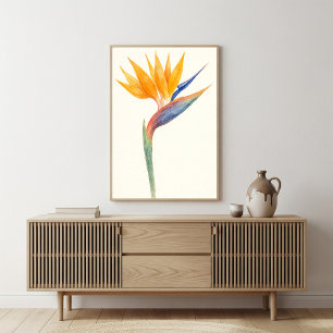 Ave del arte de las acuarelas de las flores del pa