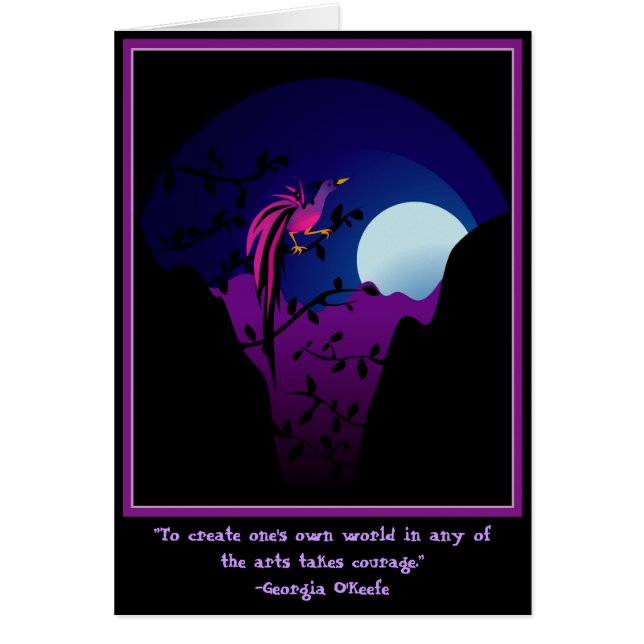 Ave del paraíso iluminada por la luna (Frente)