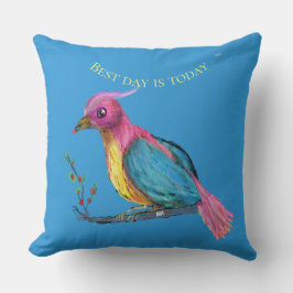Ave del paraíso | Mejor día es hoy  Cojín
