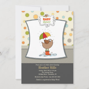 Ave en botes: Invitación a la ducha