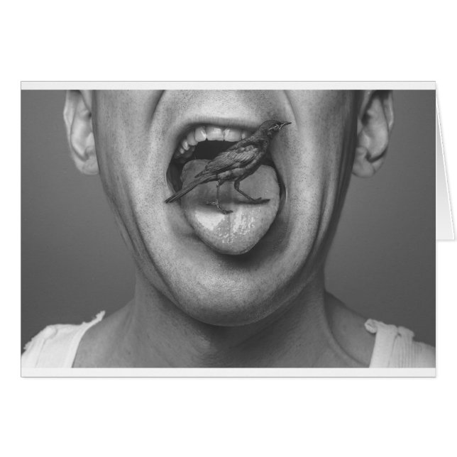 Ave en la boca (Anverso (Horizontal))