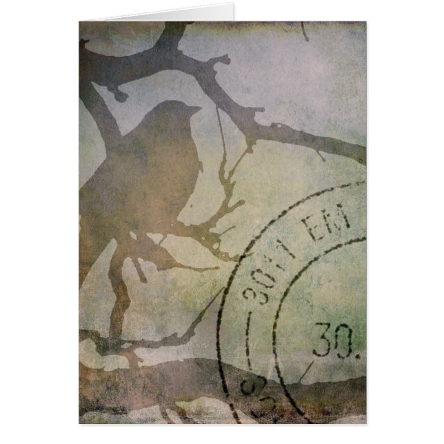 Ave en una rama 2 (Frente)