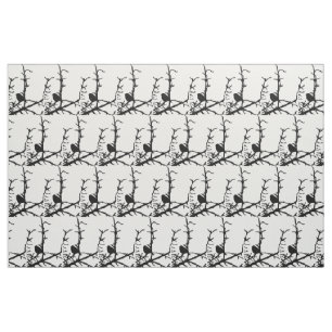 Ave en una tela de rama