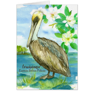 Ave estatal de Louisiana Pelican Blank