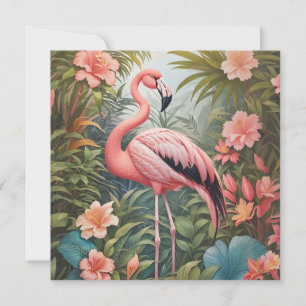 Ave grandiosa rosa tropical Flamingo