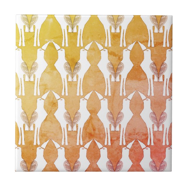 Ave Javan Mina - Baldosas decorativas (Frente)
