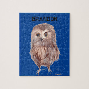 Ave leñosa Bosque Woodland Jigsaw Puzzle