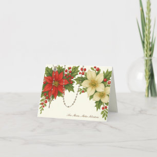 Ave Maria Bendición de Navidad con Rosas Florales