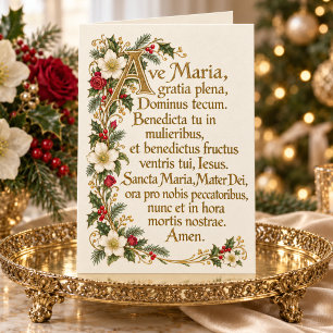 Ave Maria y Navidad católica de la Sagrada Familia
