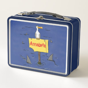 Ave marina divertida rodeada por un personalizado 