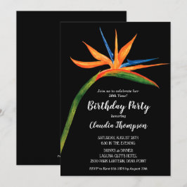 Ave tropical del paraíso Invitaciones de cumpleaño