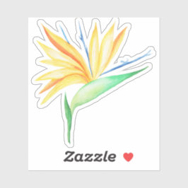 Ave tropical del pegatina vinílico del paraíso