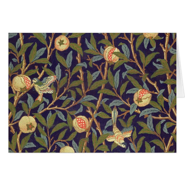 Ave William Morris Y Pomegranato (Anverso (Horizontal))