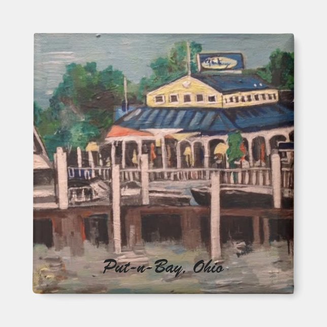 Avenida Bayview, Put-n-Bay, imán Ohio (Frente)