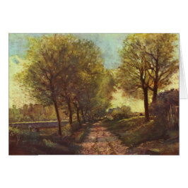 Avenida de Alfred Sisley de árboles